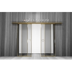 CỬA LÙA O SLIM 2 CÁNH ÂM TƯỜNG ĐỐI XỨNG