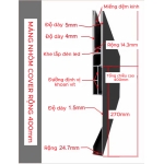 BỘ MÁNG NHÔM COVER BẢN 400 MM MÀU ĐEN MỜ