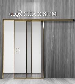 CỬA LÙA O SLIM 2 CÁNH ÂM TƯỜNG