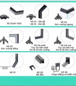 KE LIÊN KẾT TAY VỊN NHÔM 3D LILOX VUÔNG 20