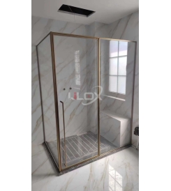 PHÒNG TẮM CỬA MỞ QUAY 1 CÁNH 1 FIX CÓ VÁCH FULL VIỀN