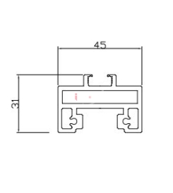 THANH NHÔM NGANG CÁNH SLIM LILOX XẾP GẤP