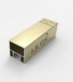 TAY VỊN NHÔM 3D LILOX VUÔNG 35x35 MÀU VÀNG XƯỚC